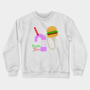 Cochlear Implant - Yum Yum Design Crewneck Sweatshirt